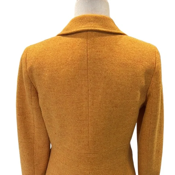 J. Crew Vintage Pumpkin Squash Wool Tweed Cropped Blazer - 6 - Picture 8 of 12